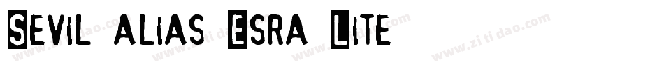 Sevil alias Esra Lite字体转换